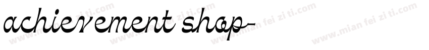 achievement shop字体转换